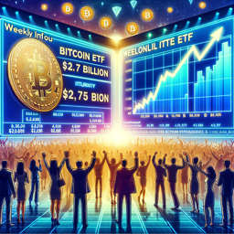 Недельный приток в Bitcoin ETF достигает 2,75 млрд долларов при пиковых значениях BTC